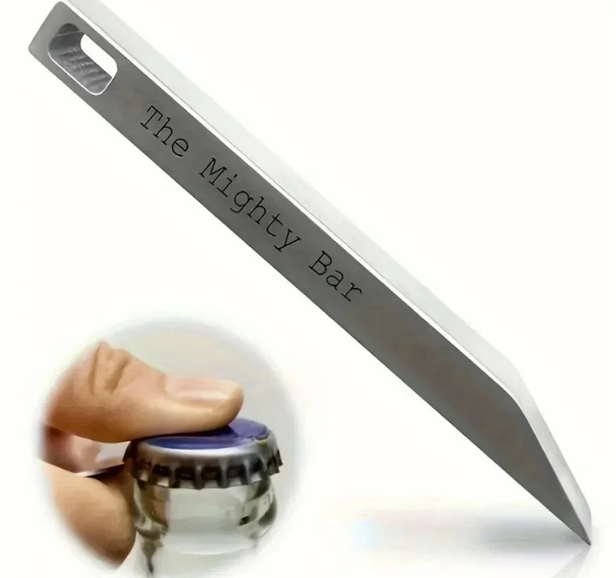 The Mighty Bar - Heavy Duty Keychain Prybar EDC Pry Bar Stainless Steel KeyChain