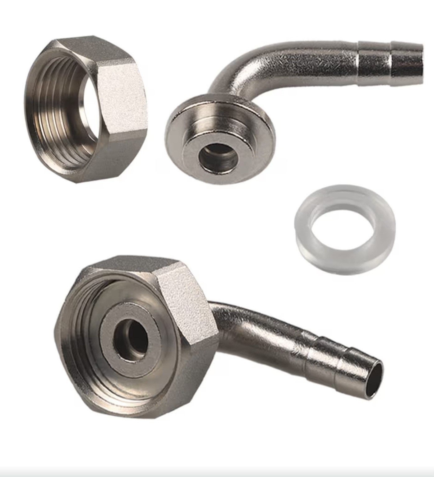 Beer Brewing Stainless 90° Fittings.