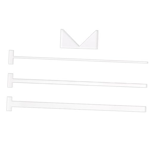 Acrylic Book Binding Guide, 4 Pcs Book Cover Guide Tool Book Binding Ruler