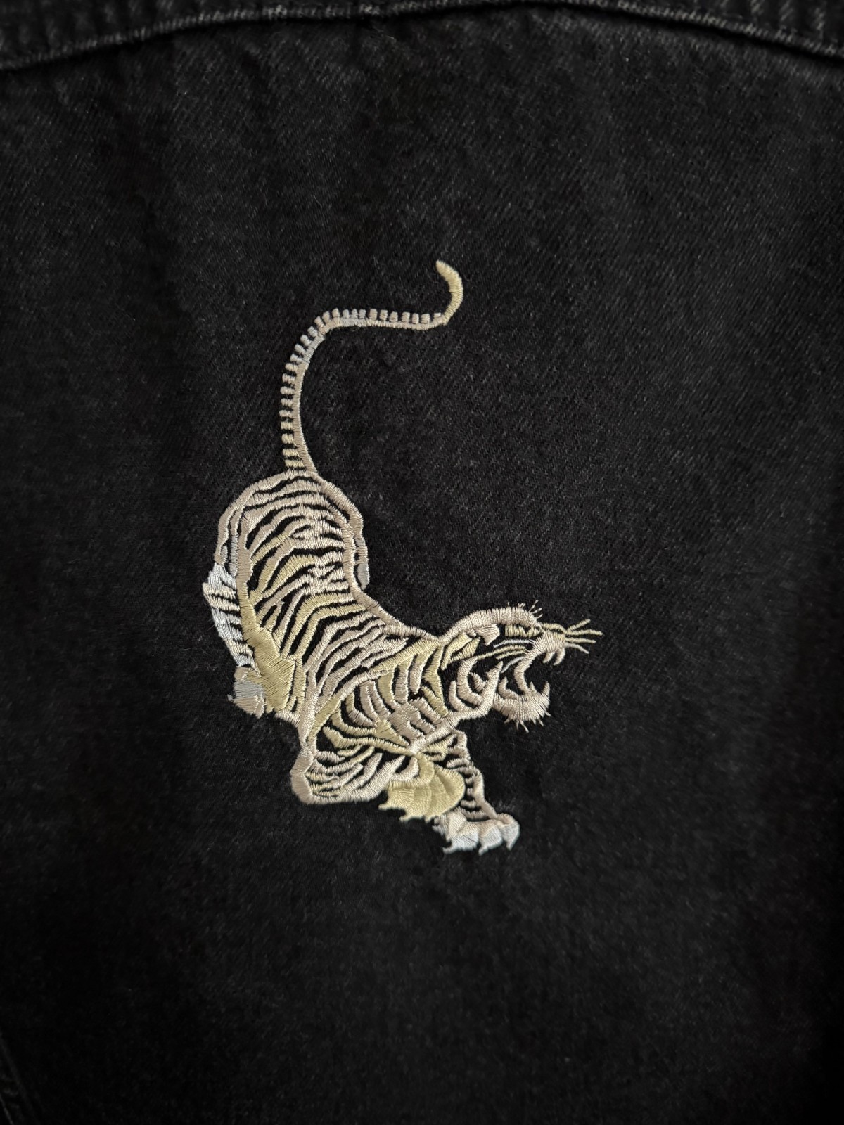 Vintage 1980s Lee USA Trucker Grateful Dead Jerry Garcia Tiger Jacket 2XL