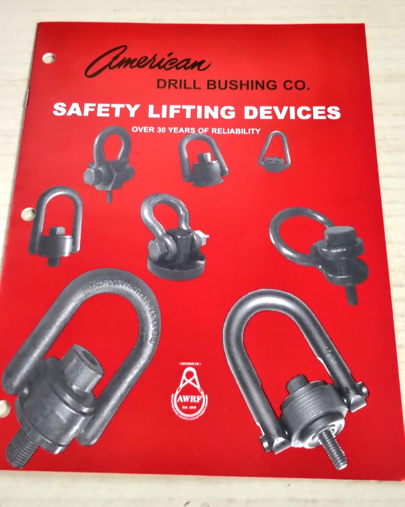 1999 American DRILL BUSHING CO. SAFETY LIFTING DEVICES catalog  C6