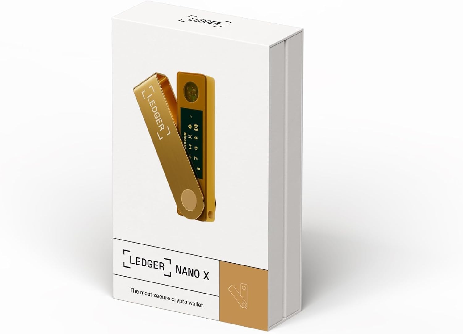 Nano S Plus Gold Crypto Wallet - Compact & Secure for Android/Desktop Use