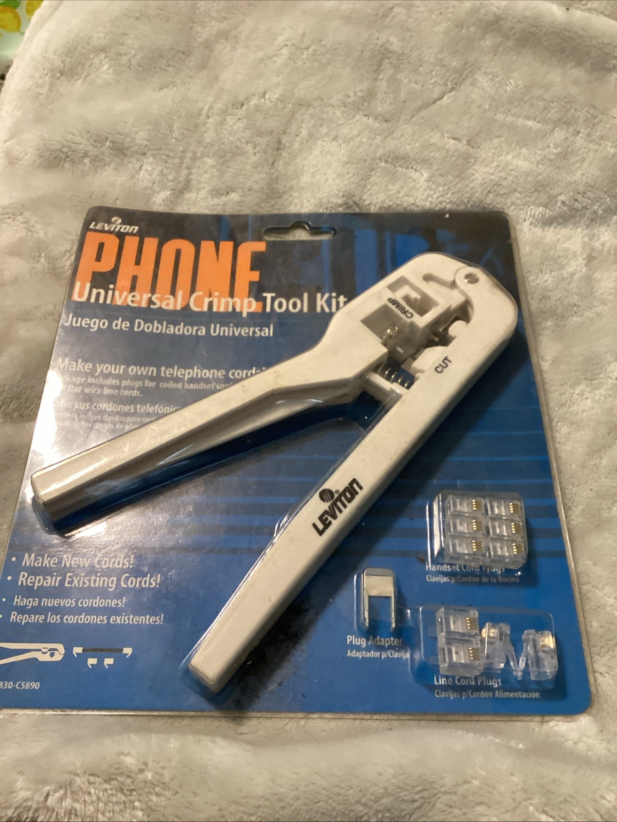🔥1 Unit ~ Leviton 830 C5890 Phone Crimping Kit Universal Phone Crimper Tool🔥
