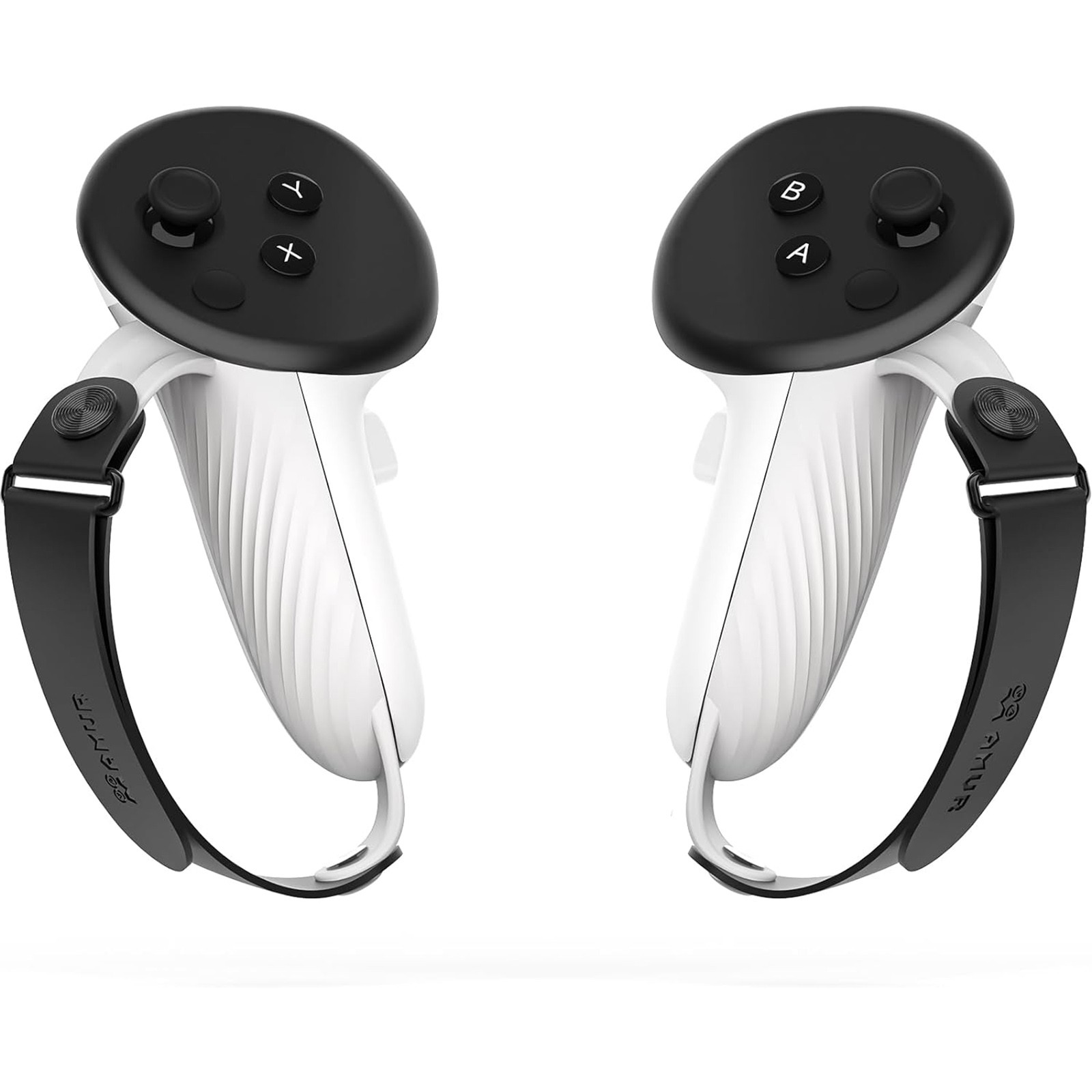 For Quest 3 VR Controller Grip Cover Strap One-step Battery Cover VR Accessories