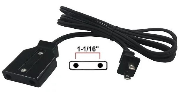 AC Power Cord for Vtg Everhot Roaster Oven Model C Series Cat No 905 Replacement