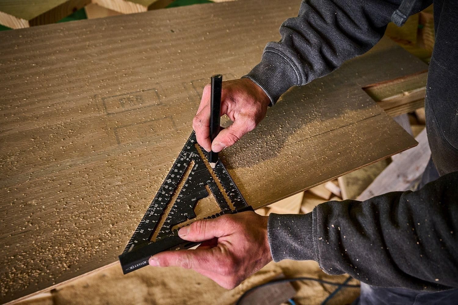Stiletto STSQ7-L 7 Carpenter Square with Level