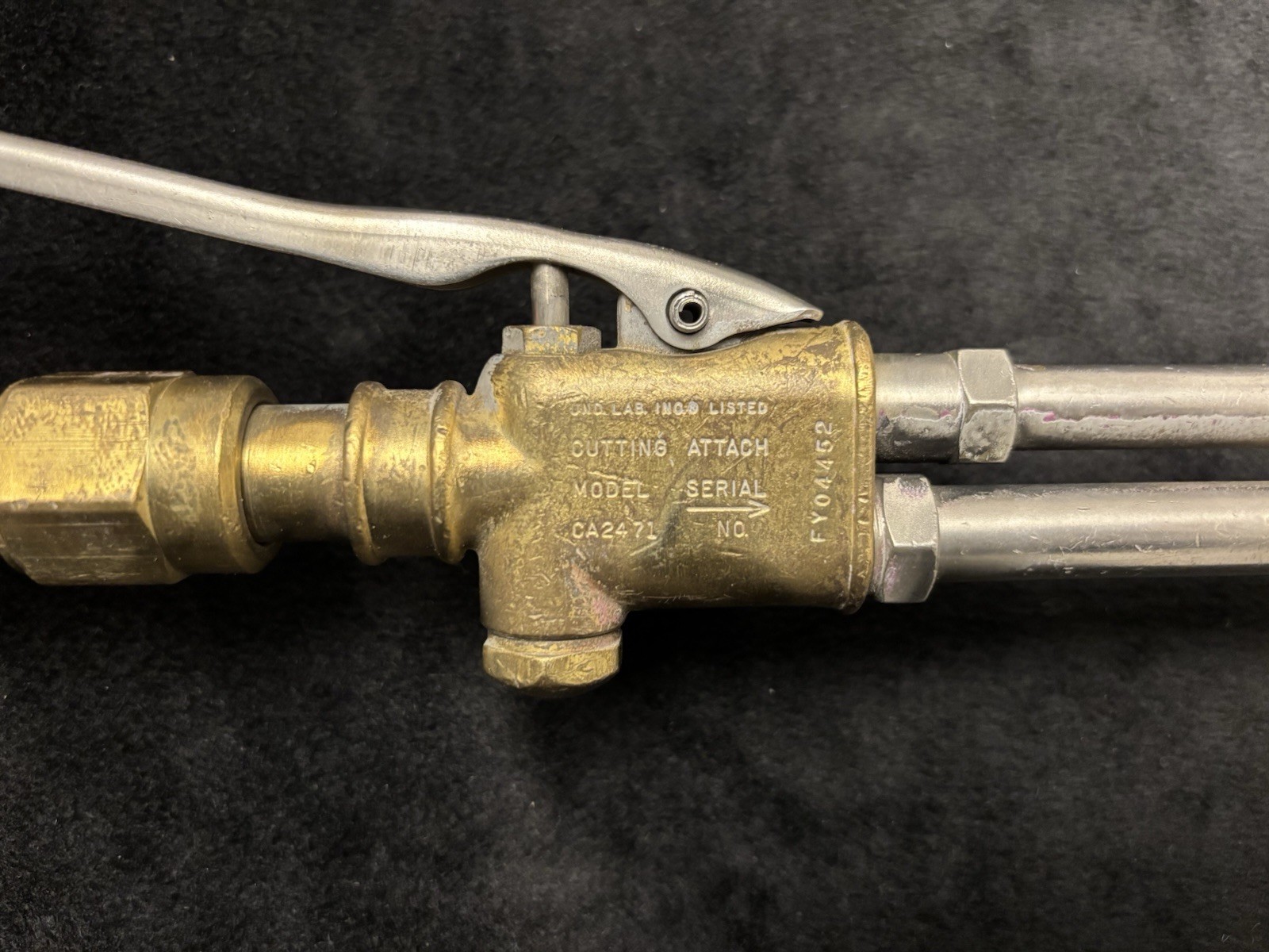 Rare Victor CA2471 Angle Head Torch Cutting Attachment w/ 315C Handle Untested