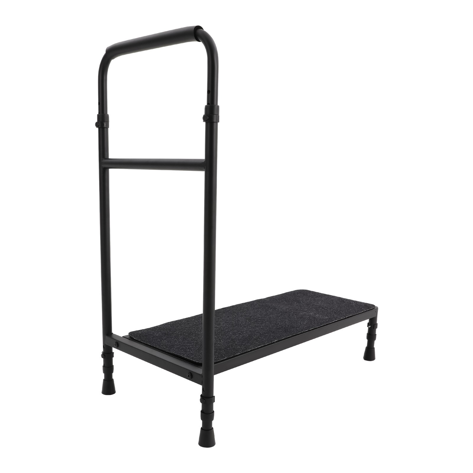 Heavy Duty Bed Step with Stable Assist Rail Bedside Step Stool Elderly Bed Step