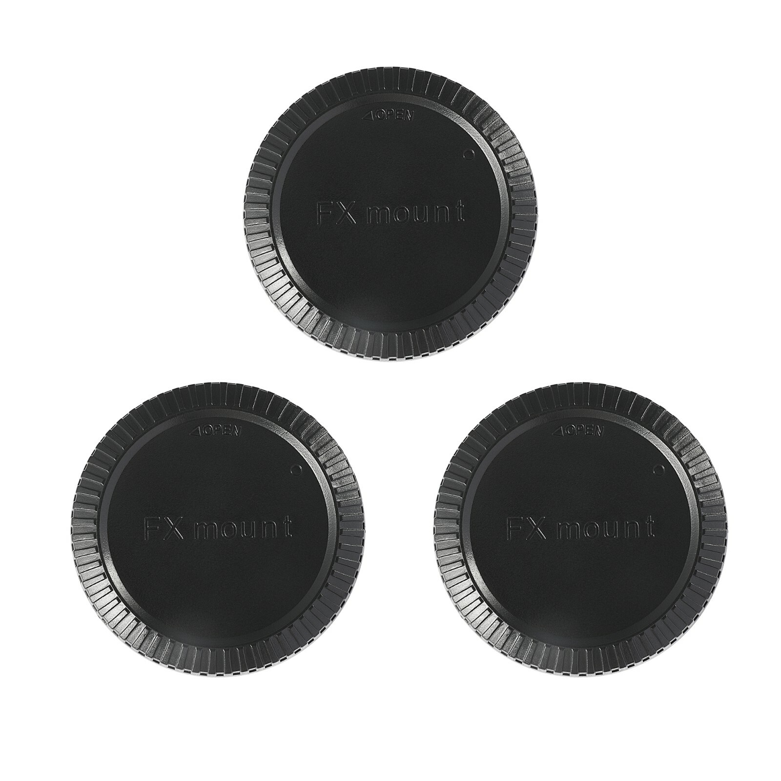 Rear Lens Cap Cover Protector for Fufjifilm X mount lens black x3