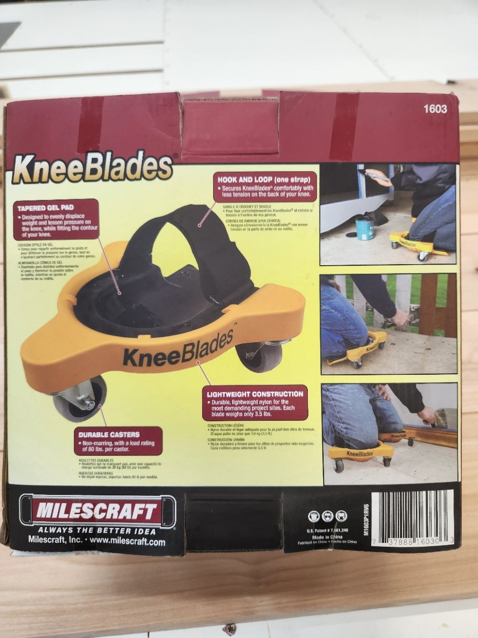 Milescraft 1603 Knee Blades  used for one small interior job