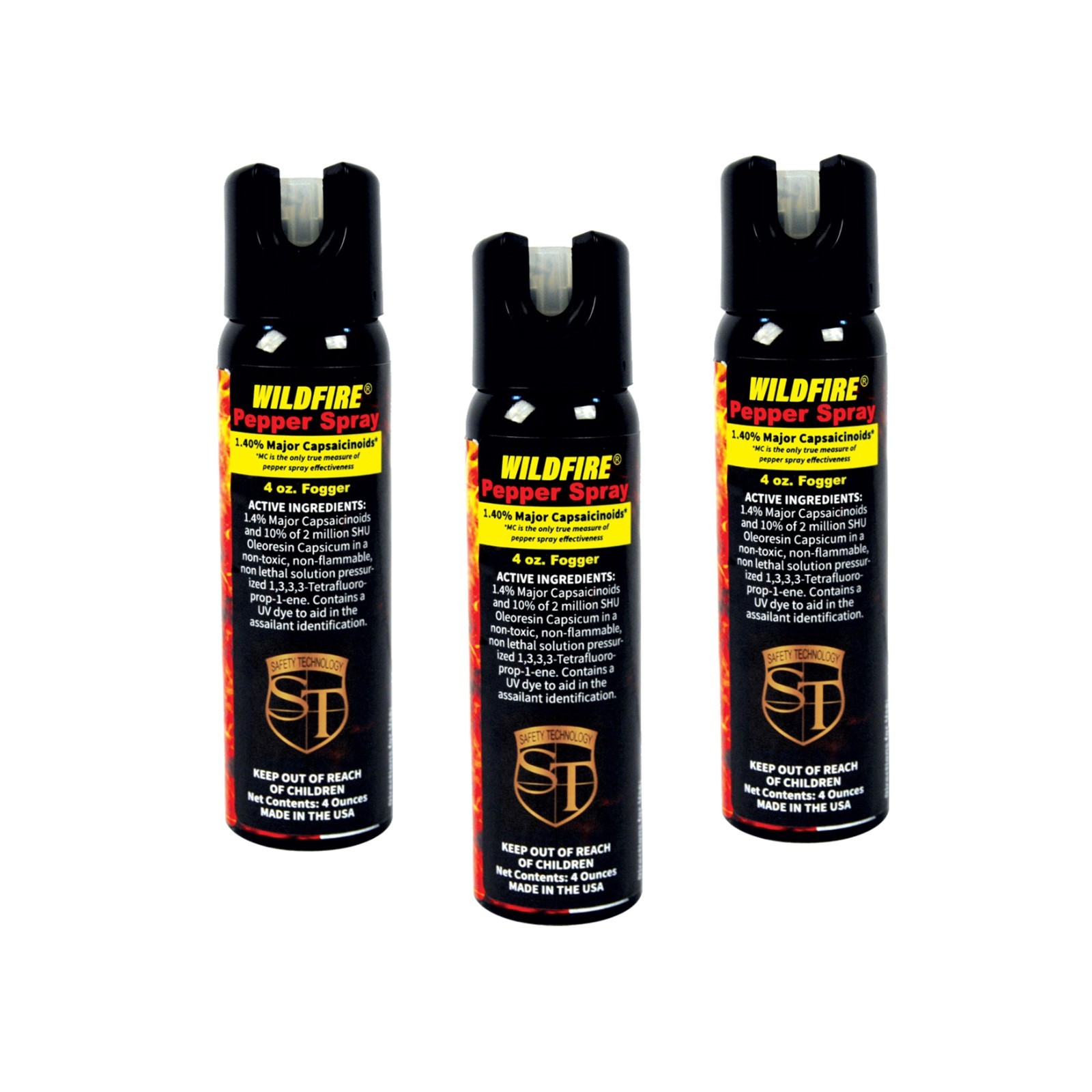 Safety Technology Wildfire 4 oz Fogger - Lot of 3 as Shown