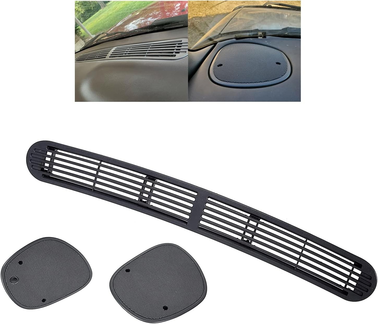 Dash Defrost Vent Cover & Speaker Grill for 1998-2005 Chevy S10 GMC Jimmy Blazer