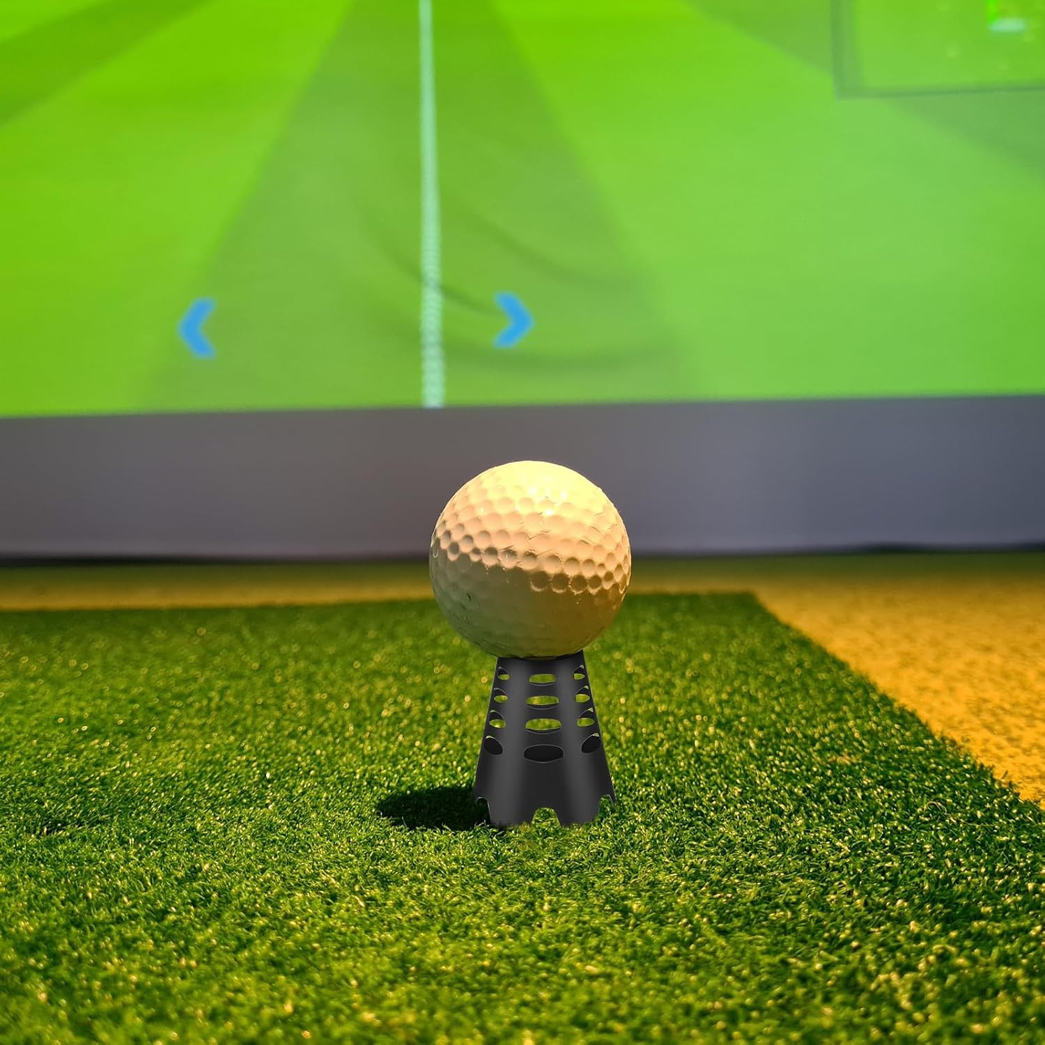 Golf Simulator Spotlight Remote Control Indoor Hitting Mat Light + 20 Golf Tees