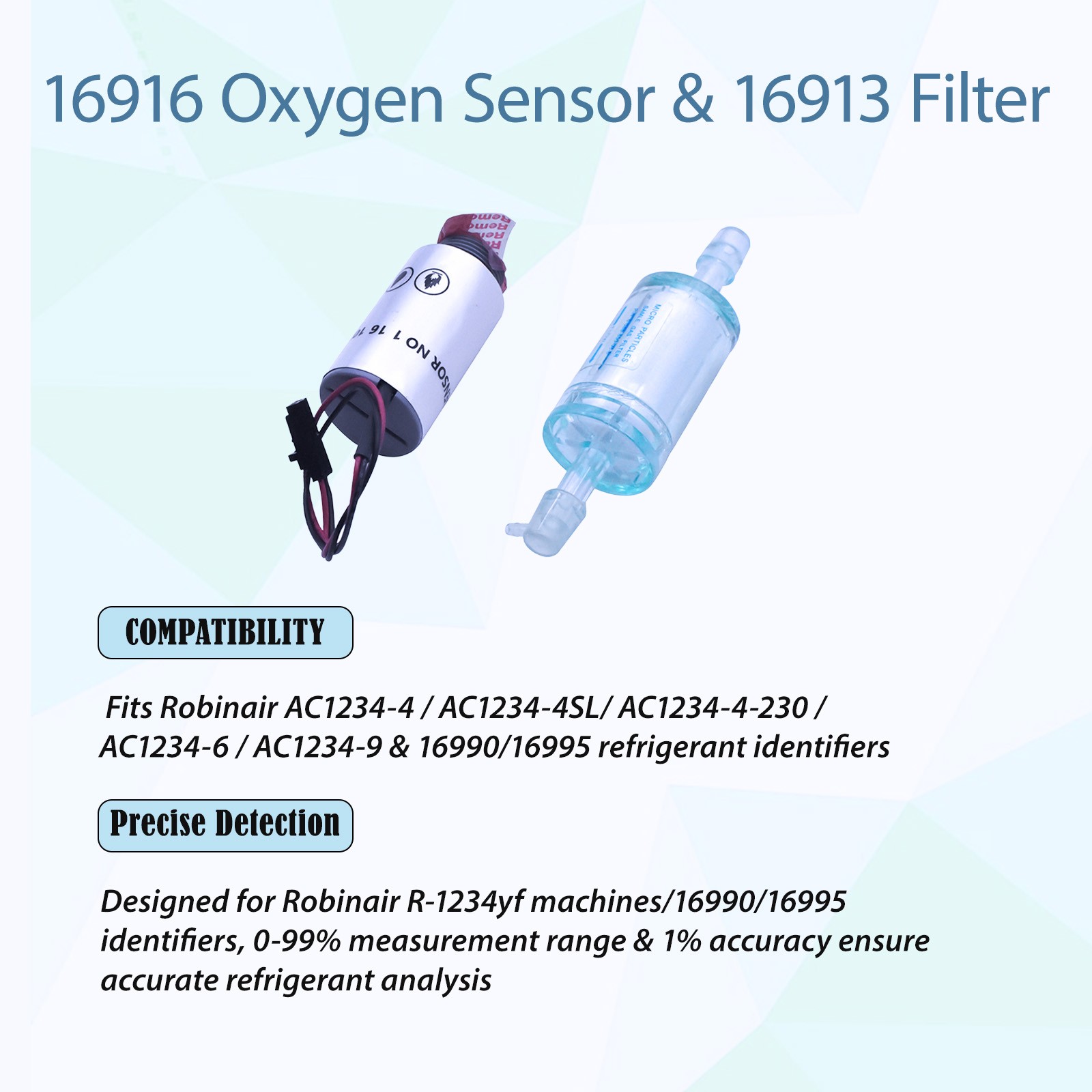 16916 Oxygen Sensor Replacement & 16913 Refrigerant Identifier Replacement