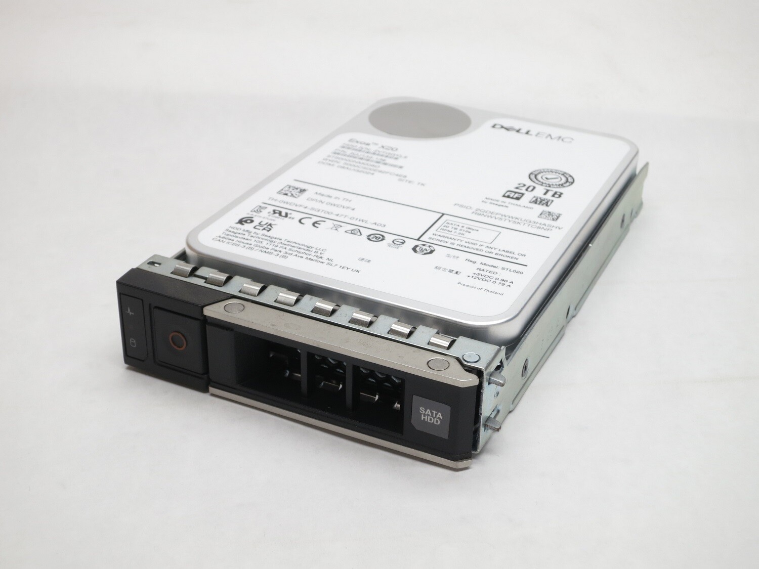 161-BBTE DELL 20TB 7.2K SATA 3.5 6Gbps HDD 512e 14G 15G 16G KIT