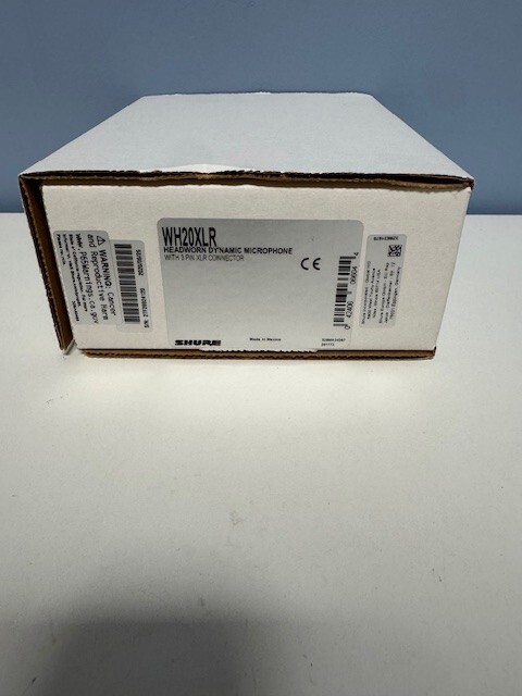 Shure WH20XLR Headworn Dynamic Wired Headset Microphone with 3 Pin XLR Connector