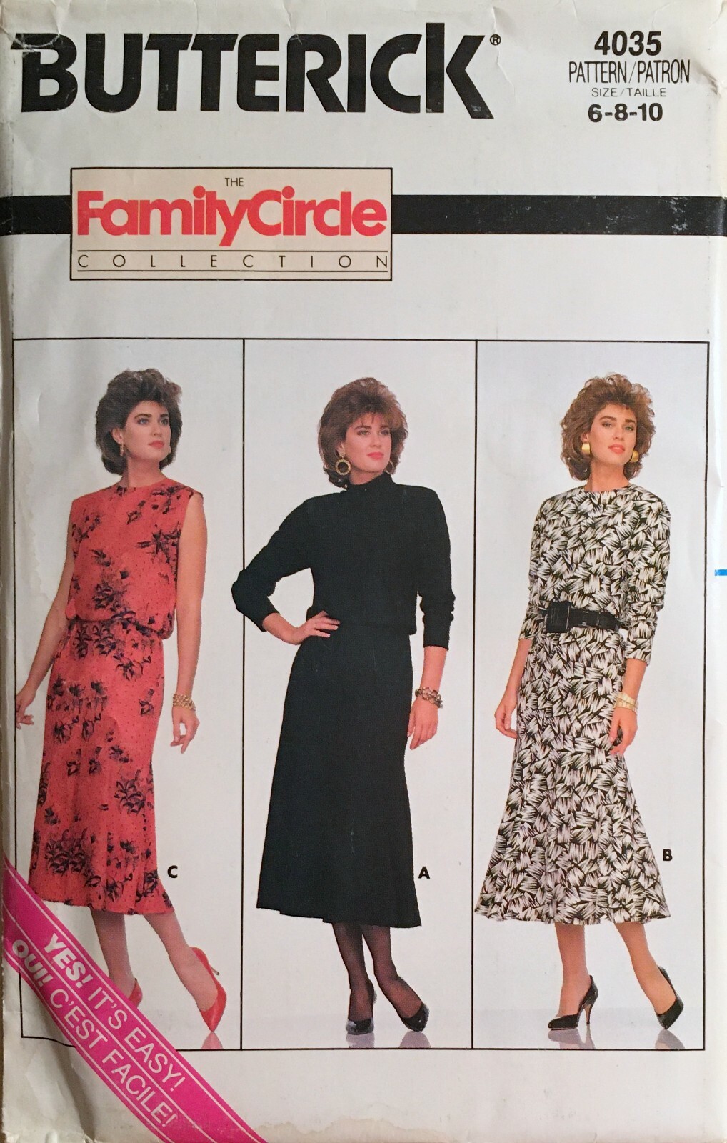 Butterick Misses' Petite Dress Pattern #4035 - 6-8-10 - Factory-folded