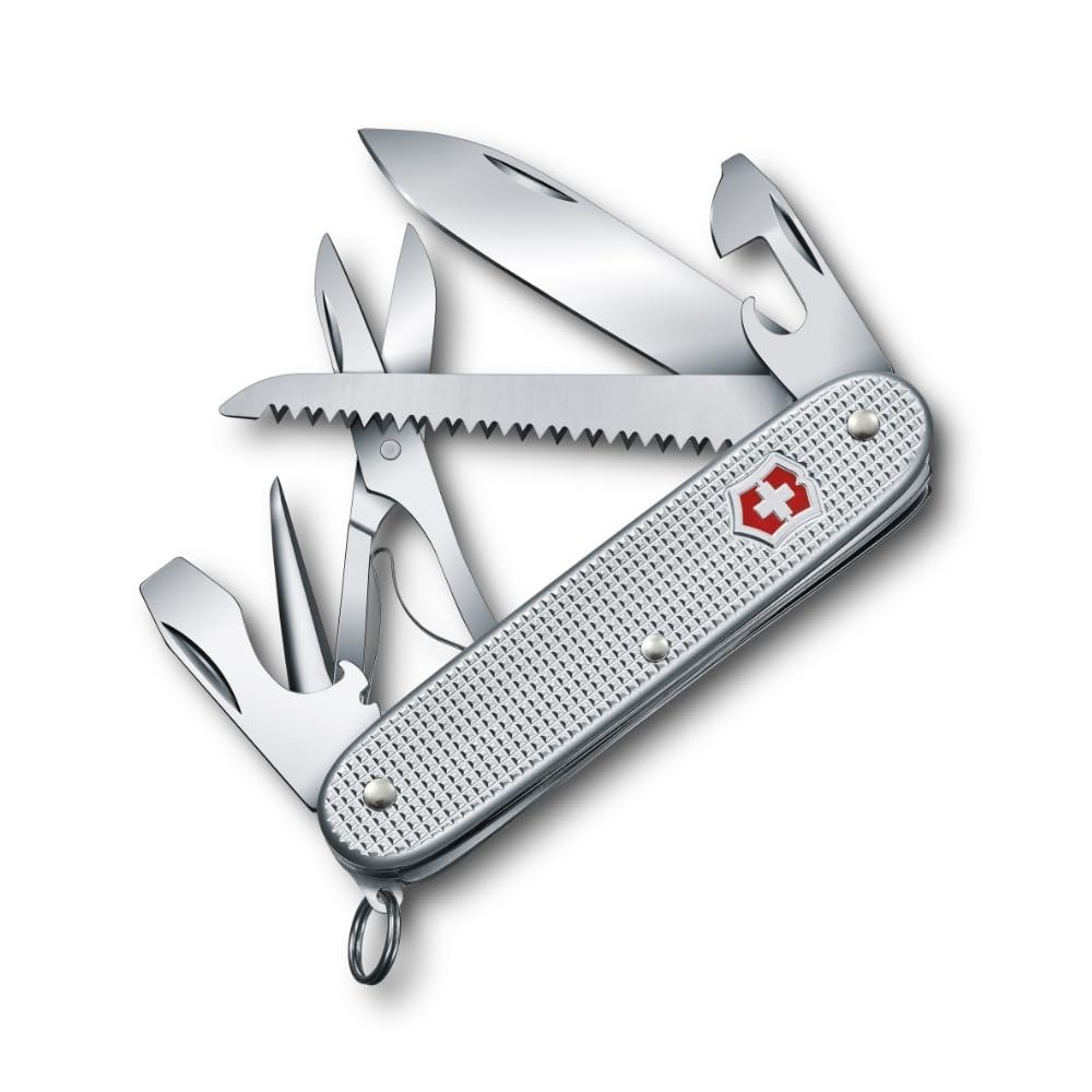 Victorinox 0.8271.26 Farmer X ALOX Silver Swiss Army Knife 10 Functions Outdoor