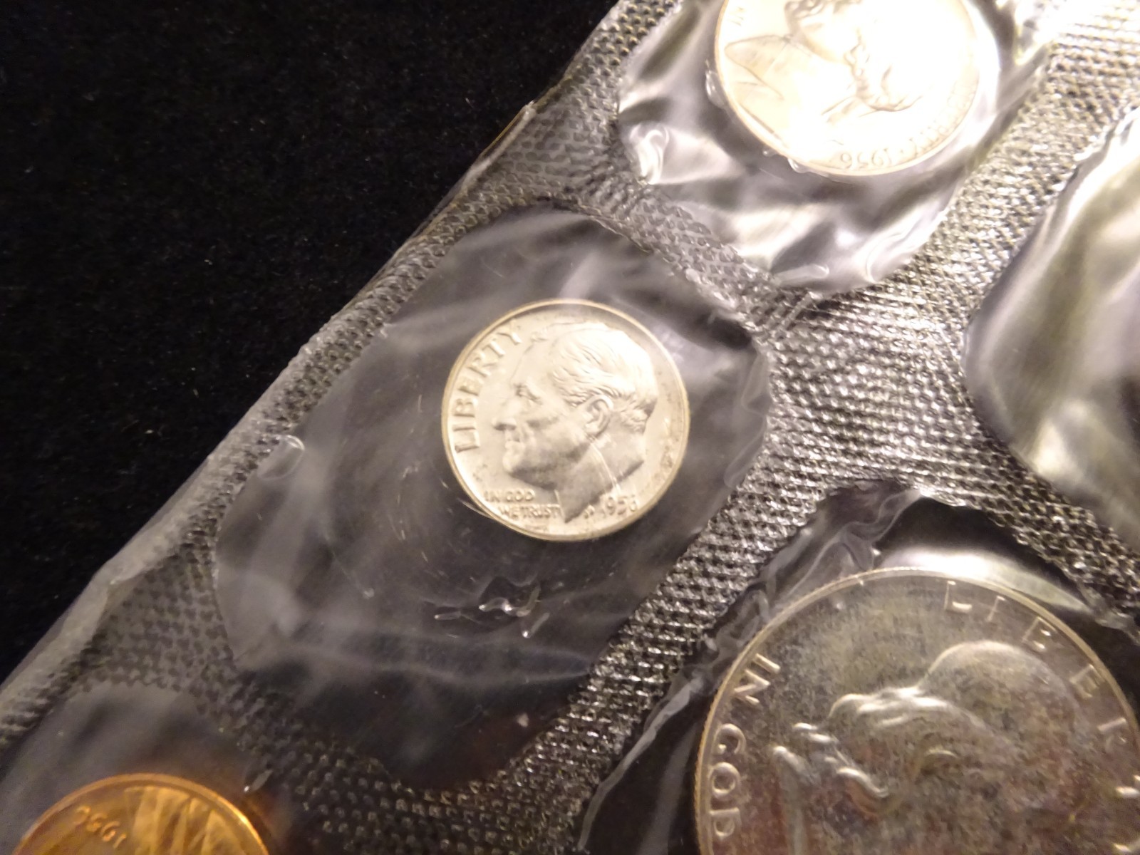 1956 Silver Proof Set U.S. Mint 5-coins Flatpack
