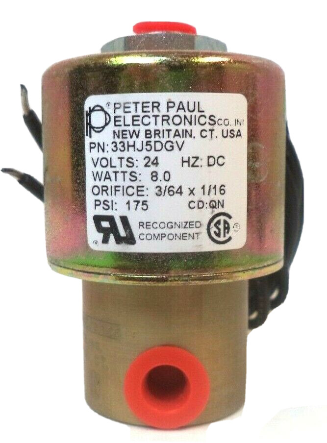 Peter Paul S-30 W.N.C. Solenoid Valve 33HJ5DGV