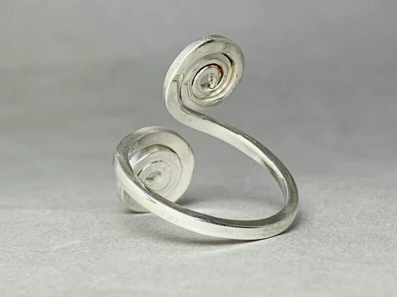 925 Sterling Silver Band& Statement Meditation Ring Handmade Ring All Size