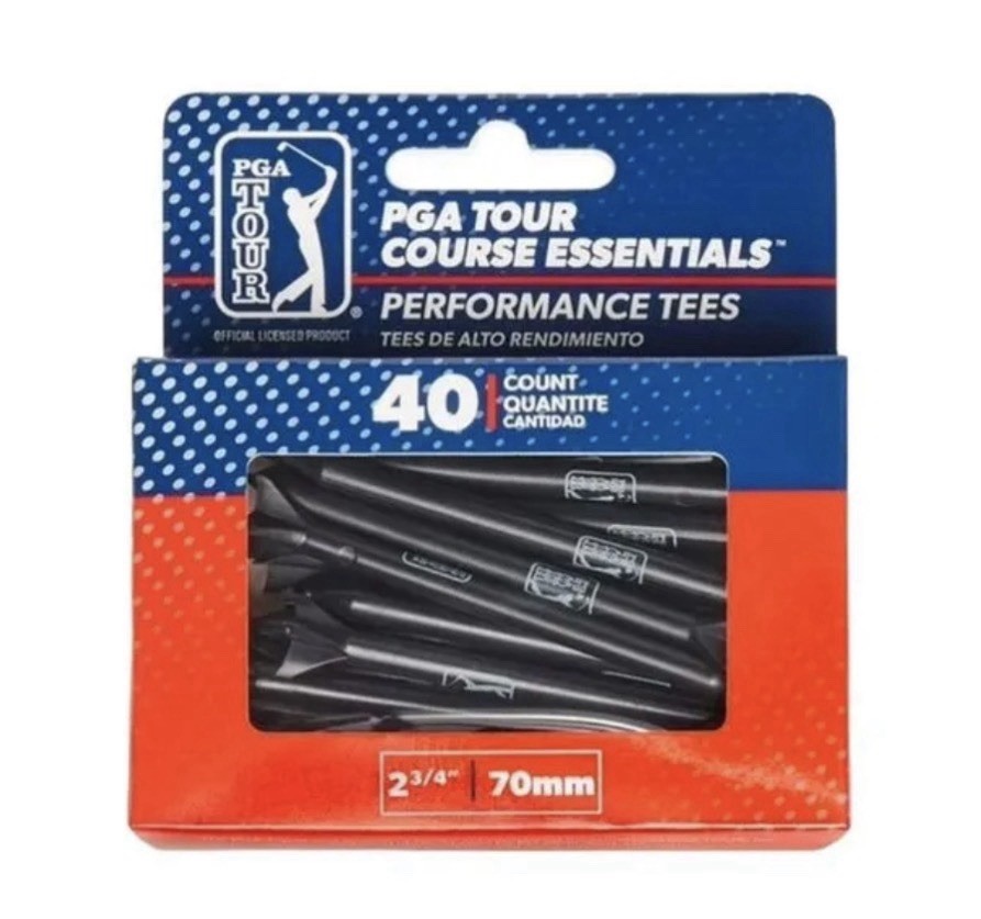 PGA TOURPLASTIC PERFORMANCE GOLF TEE 40 PACK LOT OF 3 Total 120 Tees