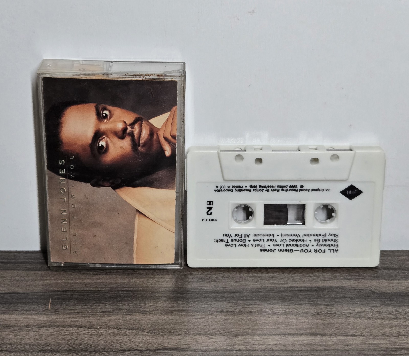 All For You by Glenn Jones 1990 Zomba Recording Malaysia Cassette Tape