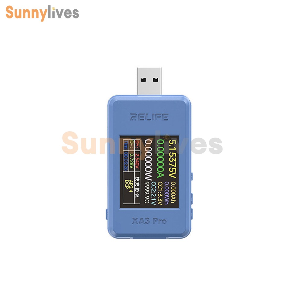 XA3 Pro LCD Digital Voltage Current USB Power Meter Protocol Auto Identification