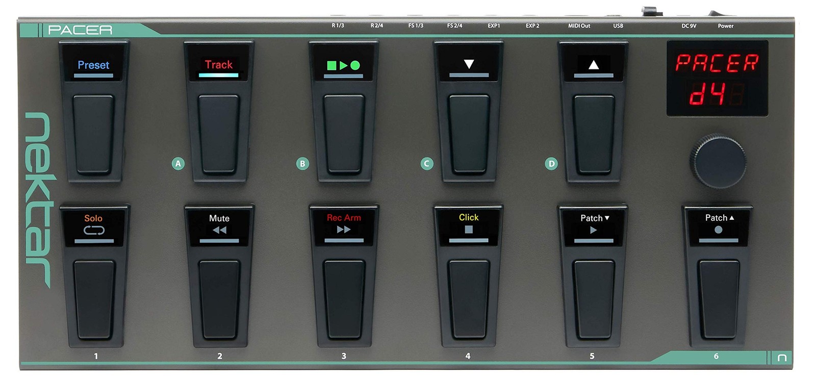 Nektar Pacer - USB MIDI Footswitch Controller with Nektar DAW Integration Dar...