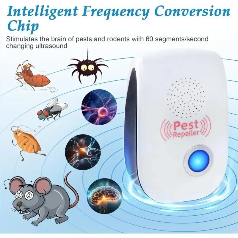 Ultrasonic Pest Insect Rodent Repeller Electronic Plug-In Mice Rat Cockroach Bug