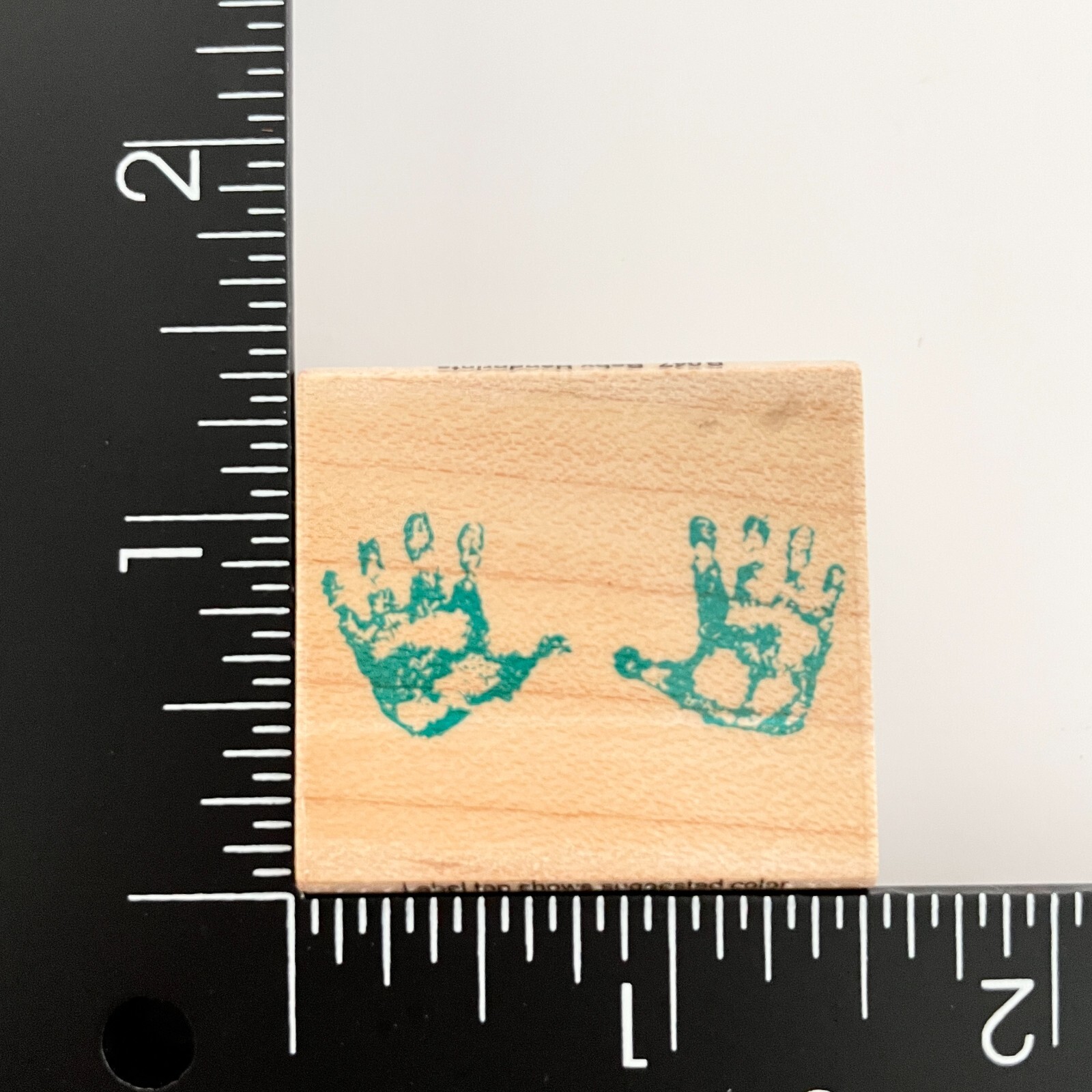 Hero Arts Baby Handprints B047 Wood Mounted Rubber Stamp