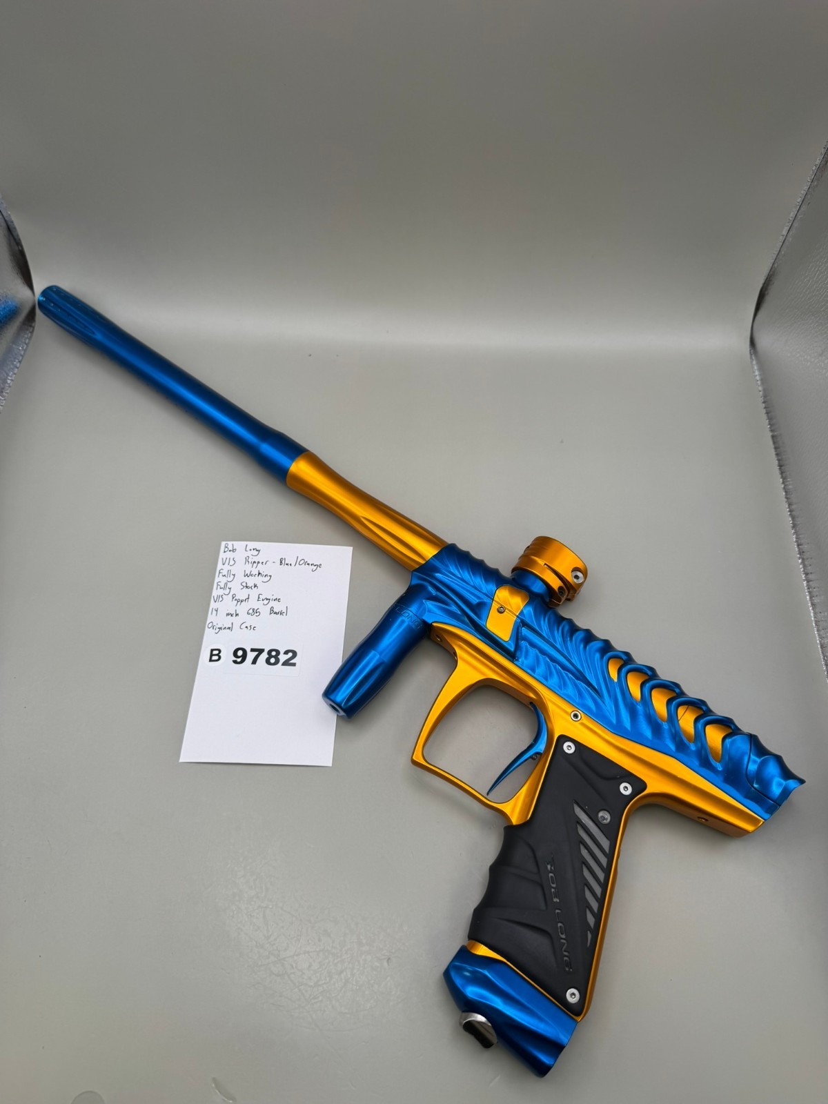 Bob Long VIS Ripper - Blue/Orange - Paintball Marker Fully Working