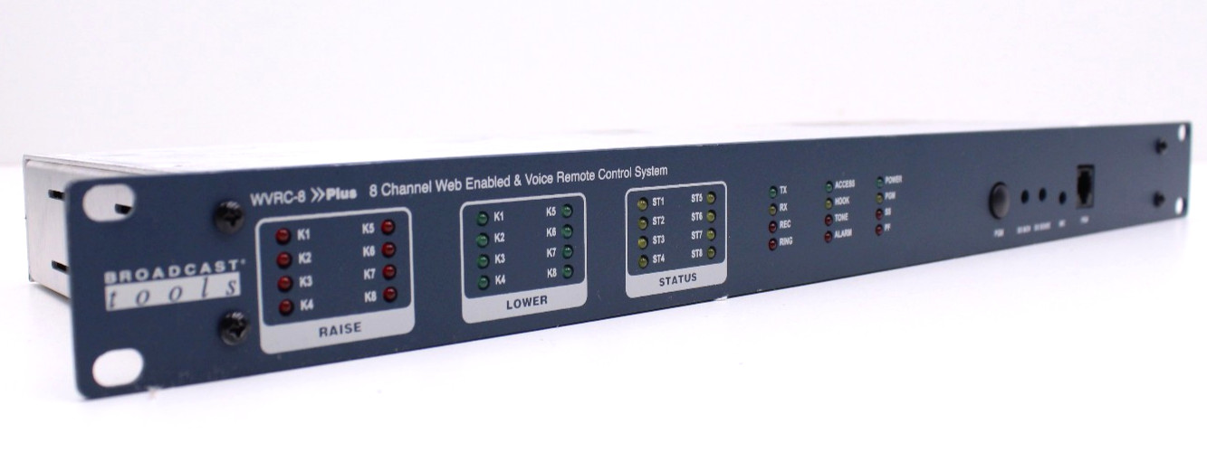 Broadcast Tools WVRC-8 Plus Web & Voice Dial-up Remote Control w/Power Adapter