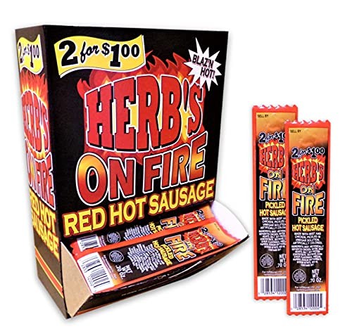 Herbs ON FIRE Red Hot Sausage 50ct