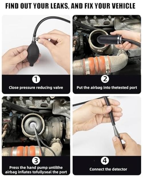 Universal Easy Intake Adapter for Smoke Machine Automotive, 1pcs bladder
