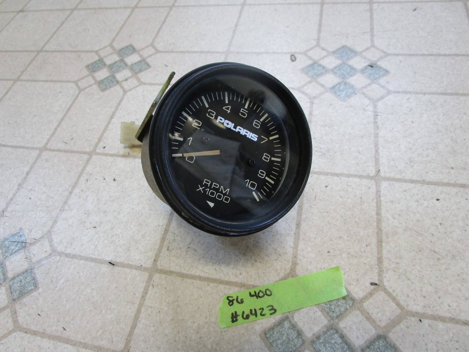 Vintage 86 Polaris Indy 400 L/C Snowmobile Tach Tachometer RPM Gauge 2 Pulse