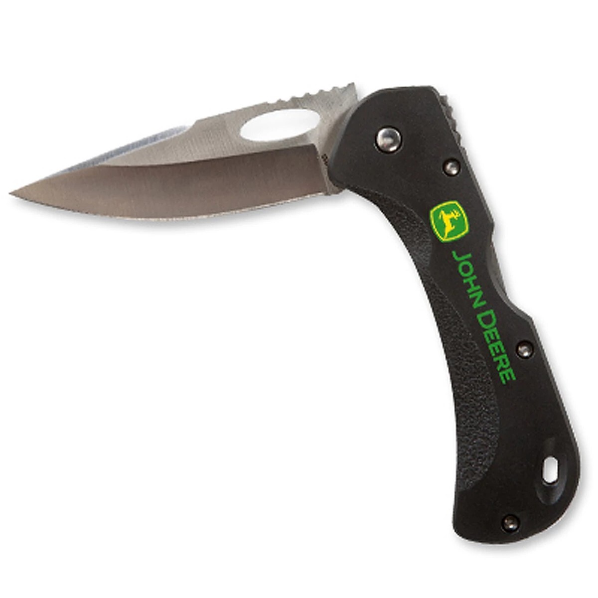 NEW John Deere Black Folding Pocket Knife - TY27276