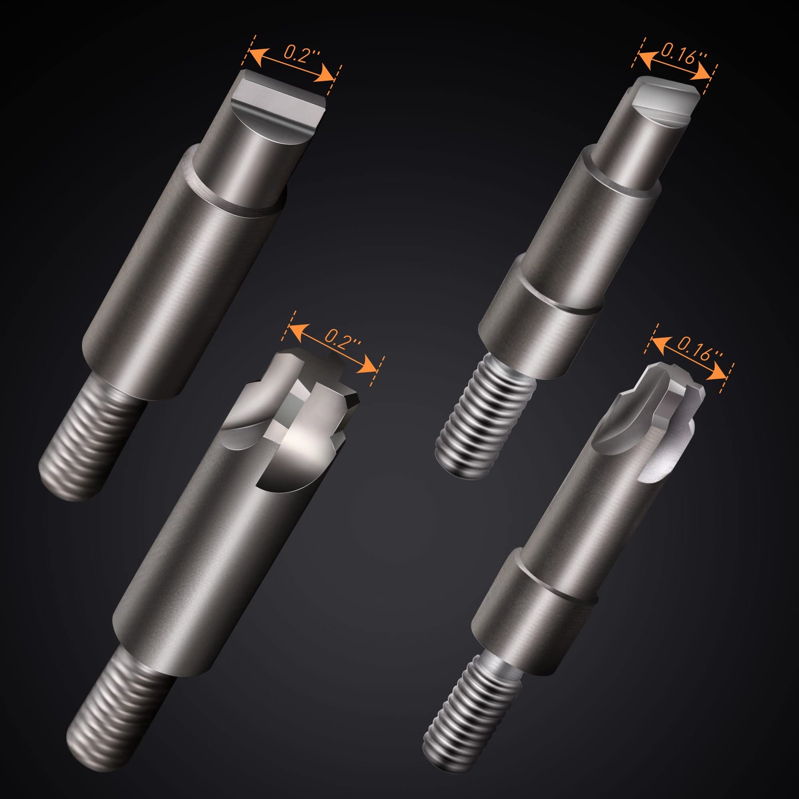 Multi Case Trimmer Reamer,Chamfer Deburring Tools for .17 to .45 Caliber