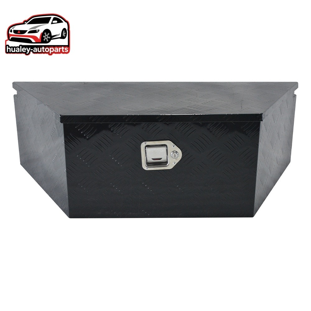 Black 39"x16.5"x12" Aluminum Trailer Tongue Tool Box Truck Bed Underbody RV