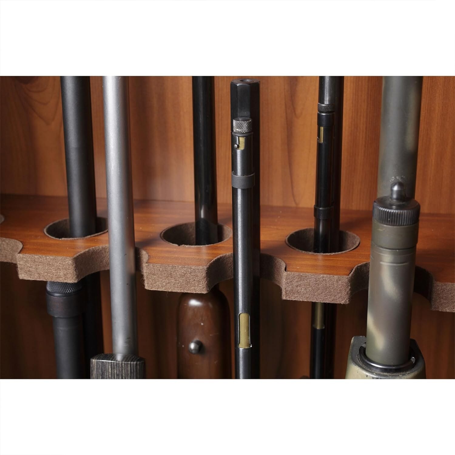Model Wood Gun Display Cabinet, Brown