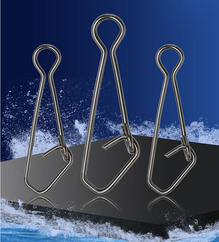 Fishing Snap Stainless Steel Hook Snap Lure Connector Tool for Float Feeders