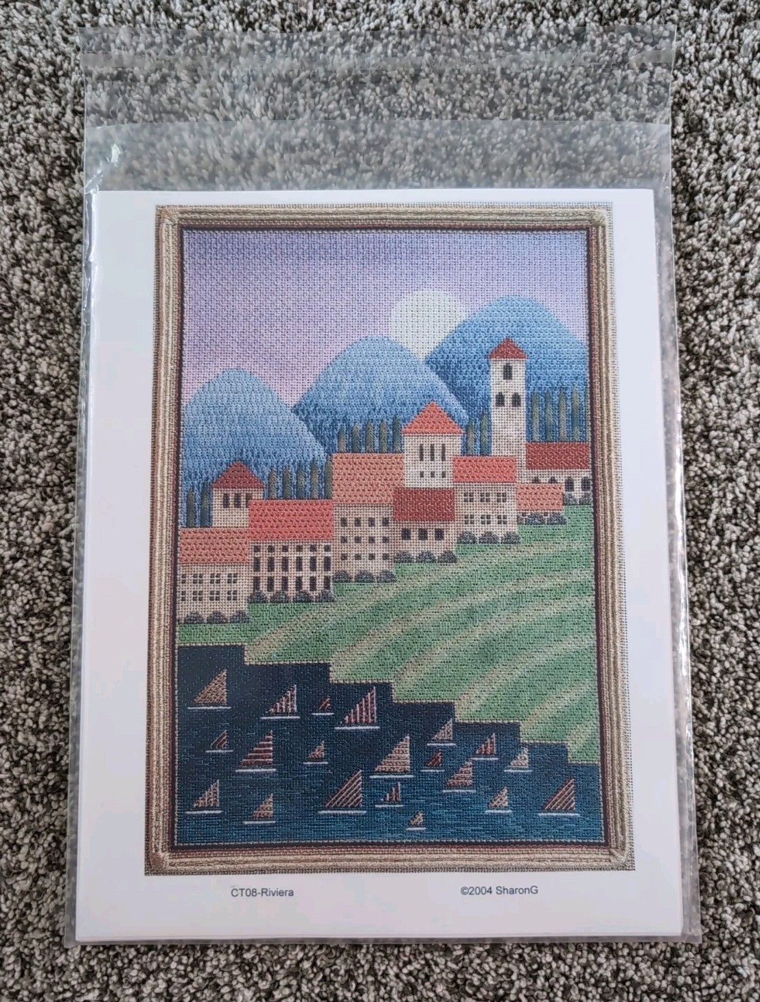 2004 CT08 Riviera Stitch Guide SHARON G Needlework Packet Instructions SharonG