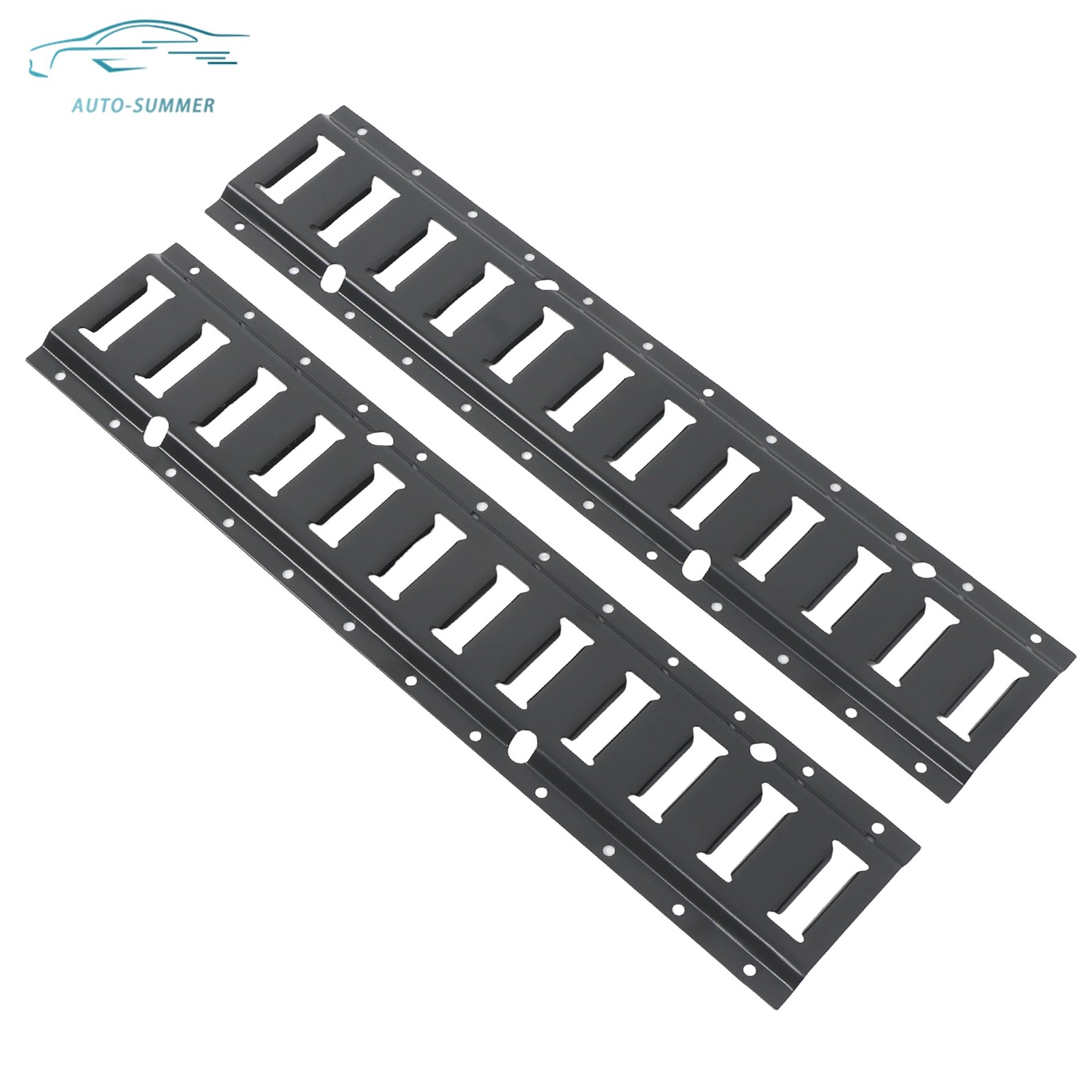 2' E Track Tie Down Enclosed Trailer 6 Pack Secure Cargo Heavy Loads Black New