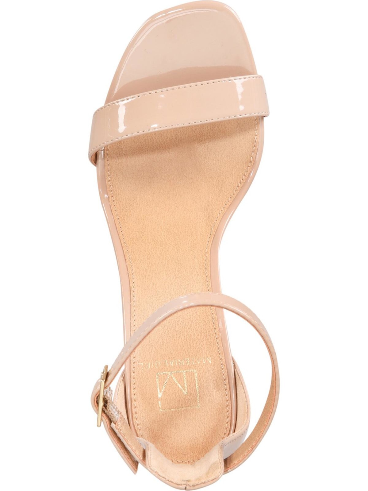 MATERIAL GIRL Womens Beige Adjustable Blaire Square Toe Stiletto Sandals 10 M