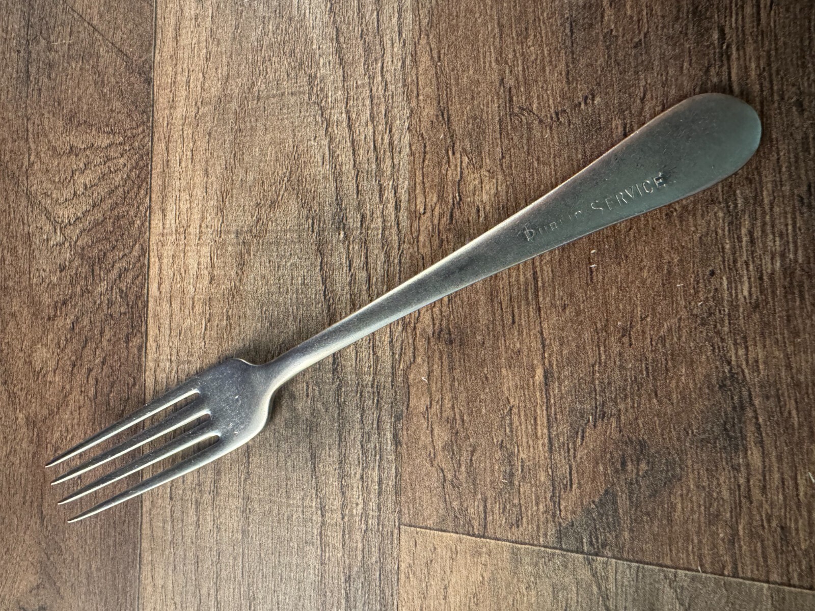 Public Service Stamped Dinner Fork