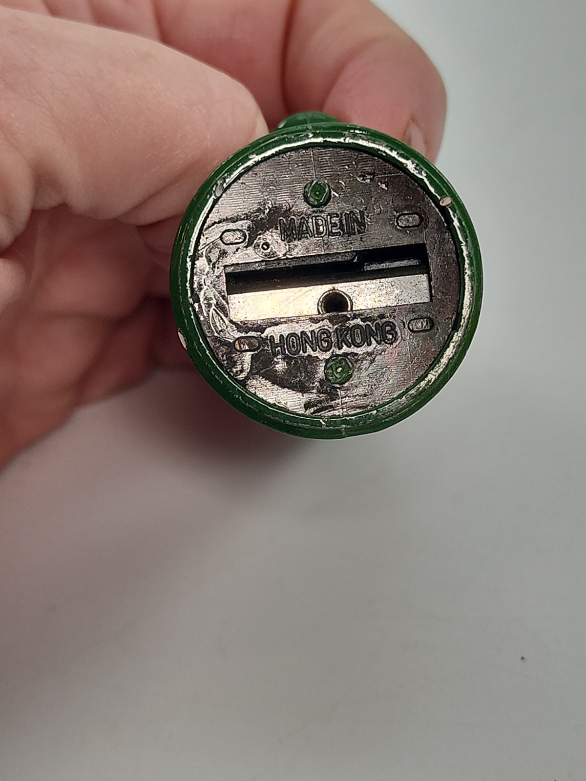 Vintage Pencil Sharpener Retro Water Pump Green