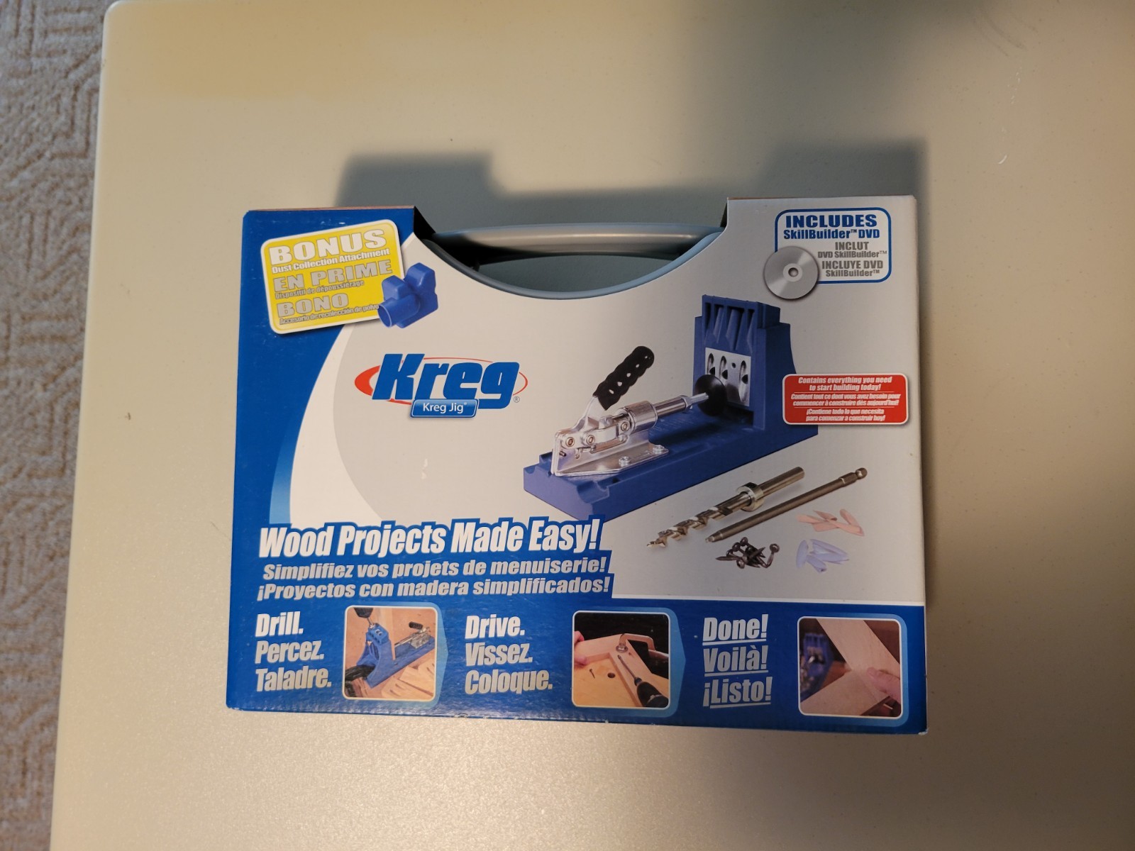 Kreg Jig K4 Pocket Hole System Kit w/ Case Bits DVD Woodworking NEW In Box