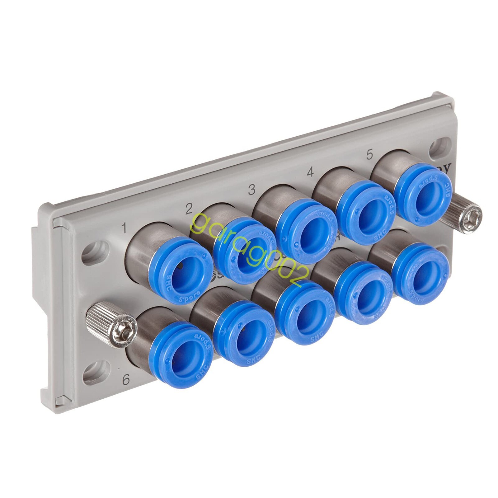 SMC KDM10P-06 PBT Push-To-Connect Tube Fitting Rectangular Multi-Connector