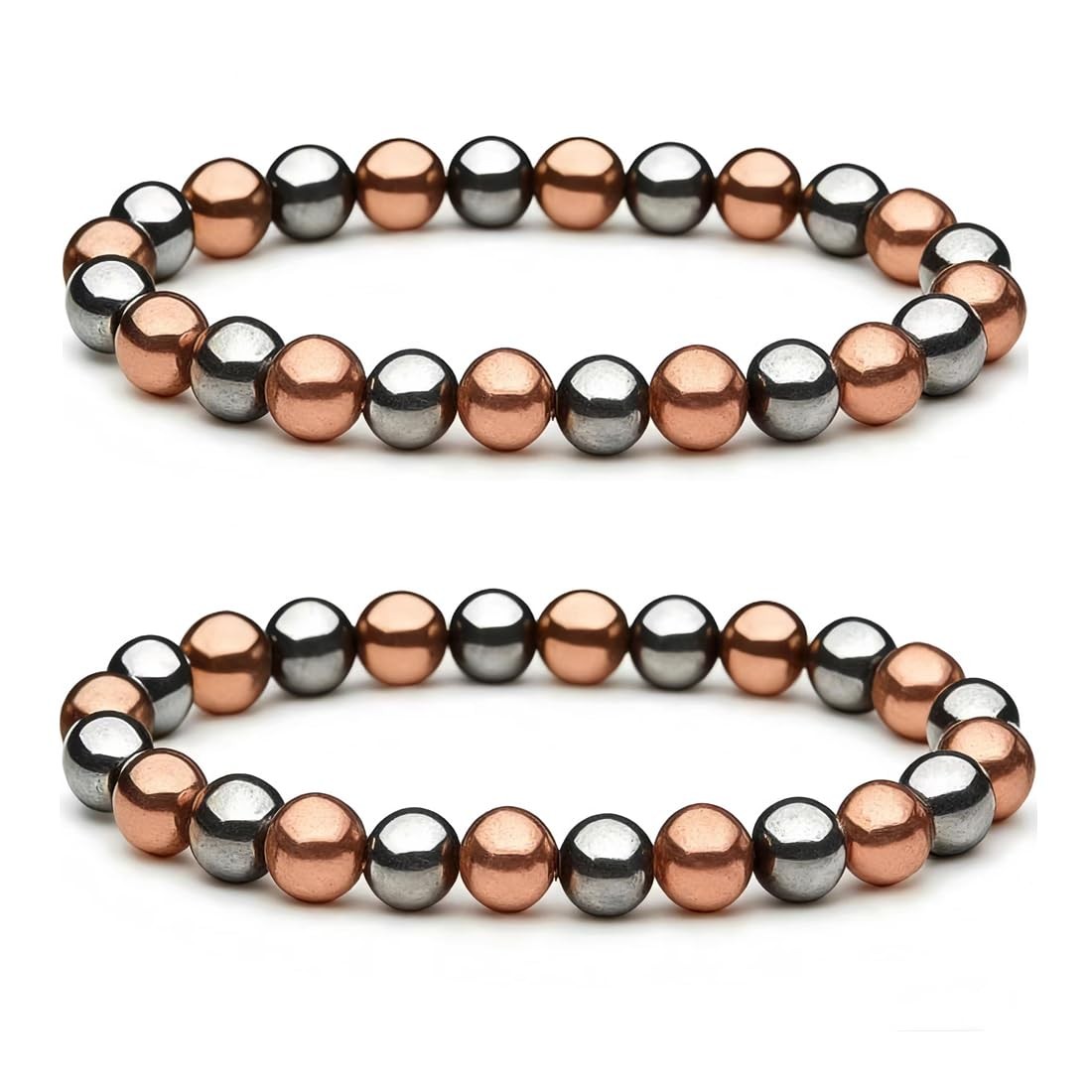 Woman Copper Bracelets Hematite Magnet Bracelet for Woman Man, Womens Copper ...