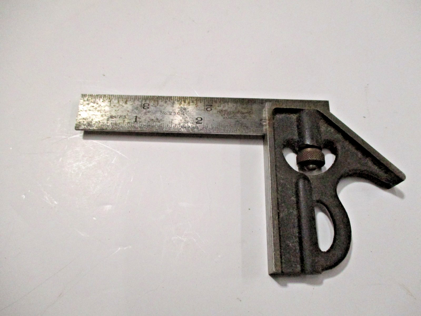 Vintage Lufkin No 2504 Combination Square, 4" Rule